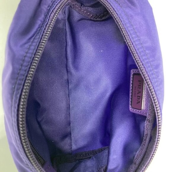 PRADA 1NA350 triangle logo triangle logo plate Cosmetics Pouch Makeup Pouch ... - Picture 7 of 16